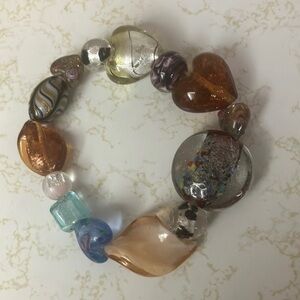 Colorful Glass Bead Bracelet